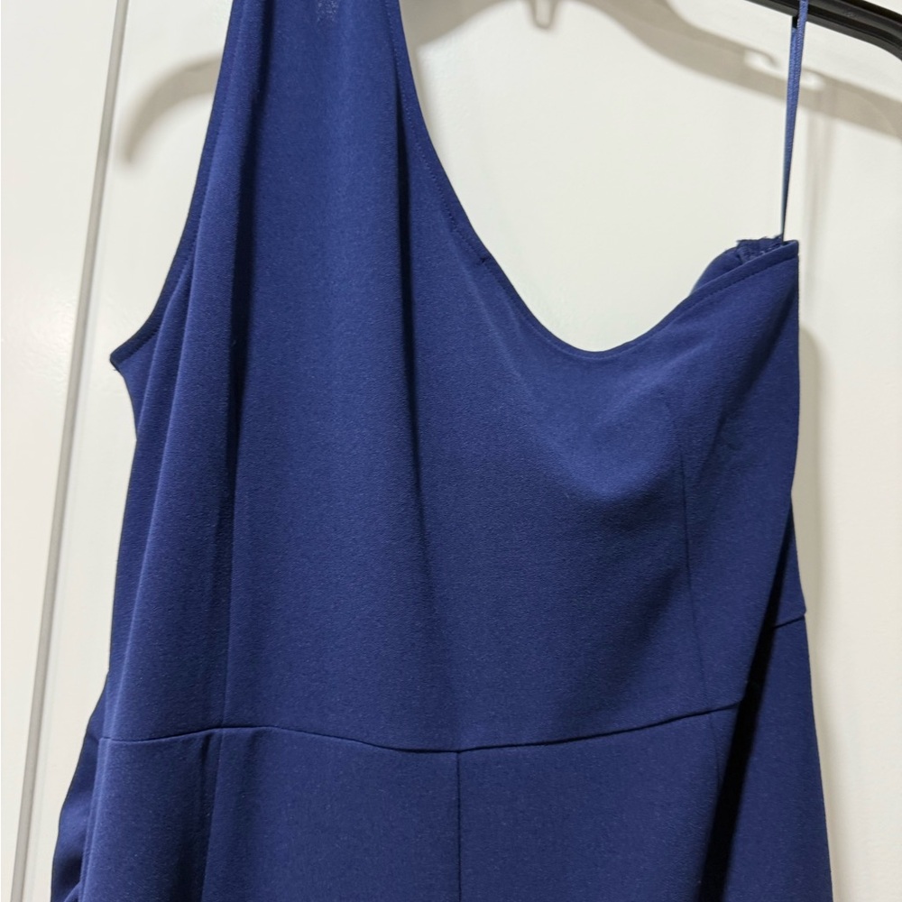 Amazon Essentials One Shoulder Dress - Navy Blue